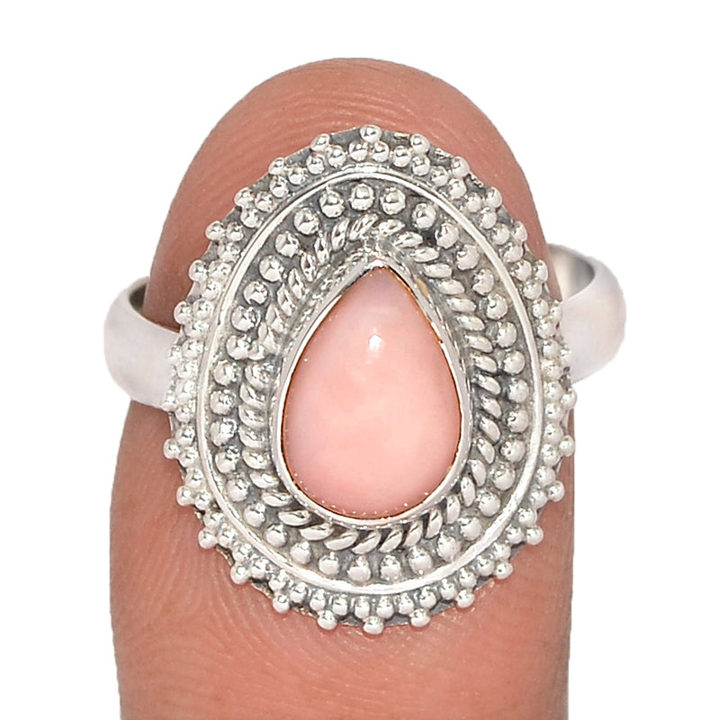 Fine Filigree - Pink Opal Ring - PNKR606
