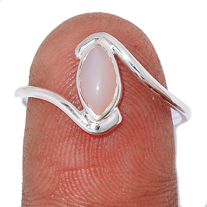 Small Plain - Pink Opal Ring - PNKR678