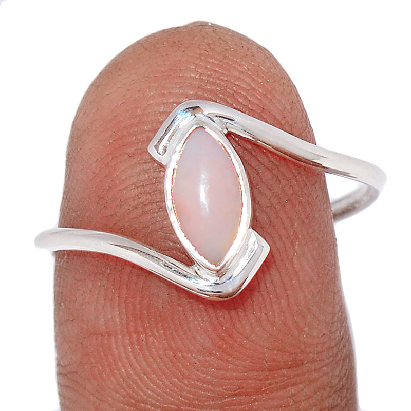 Small Plain - Pink Opal Ring - PNKR683