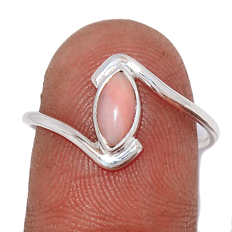 Small Plain - Pink Opal Ring - PNKR689