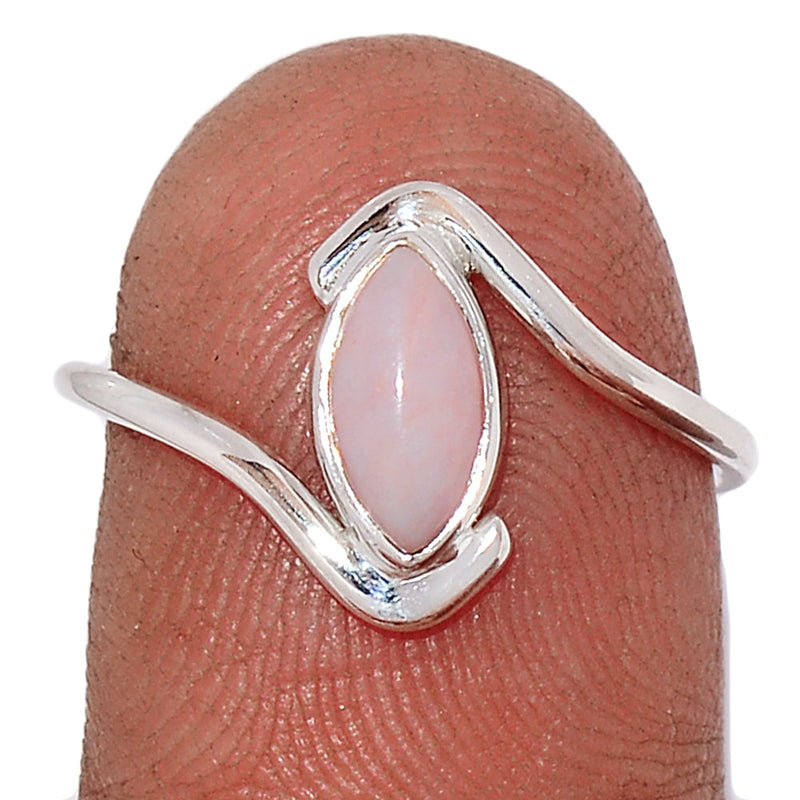 Small Plain - Pink Opal Ring - PNKR691