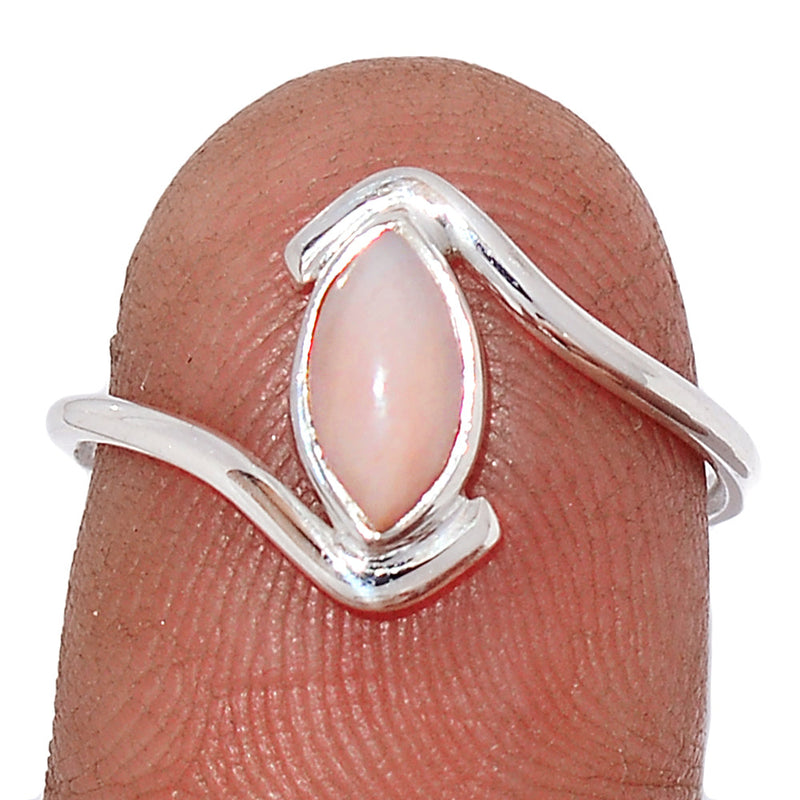 Small Plain - Pink Opal Ring - PNKR694