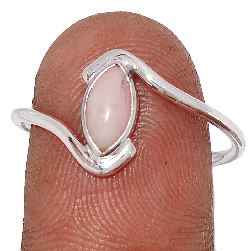 Small Plain - Pink Opal Ring - PNKR695