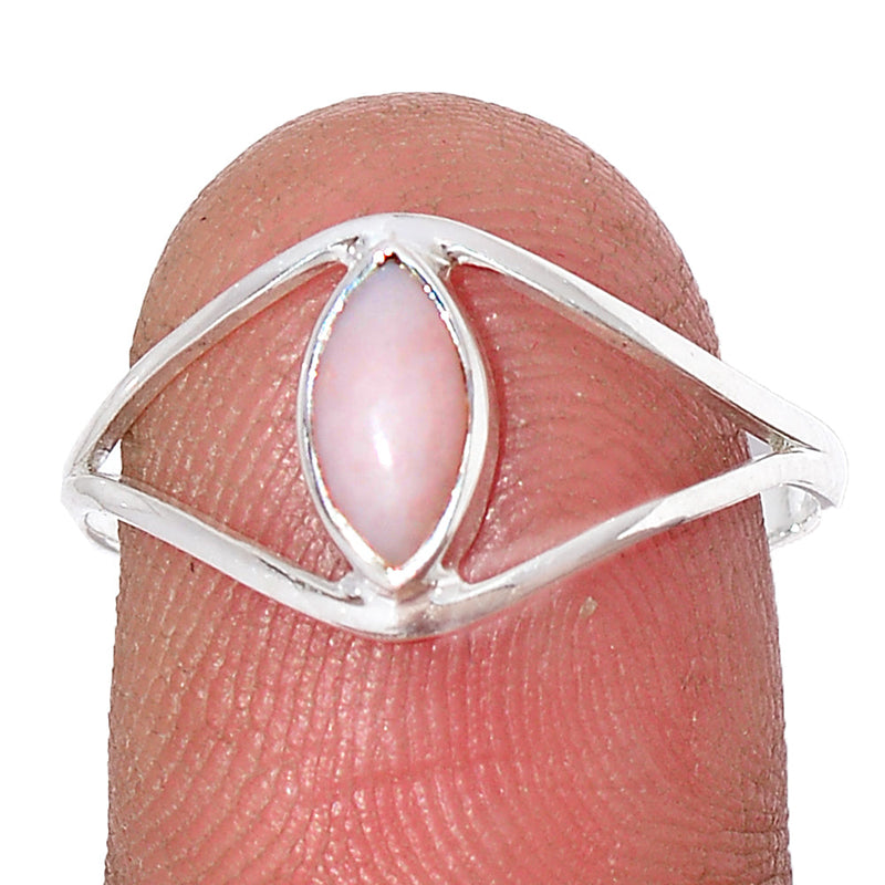 Small Plain - Pink Opal Ring - PNKR706