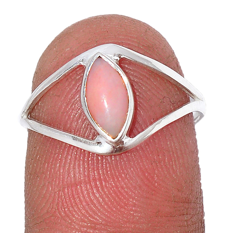 Small Plain - Pink Opal Ring - PNKR708