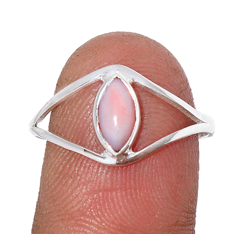 Small Plain - Pink Opal Ring - PNKR714
