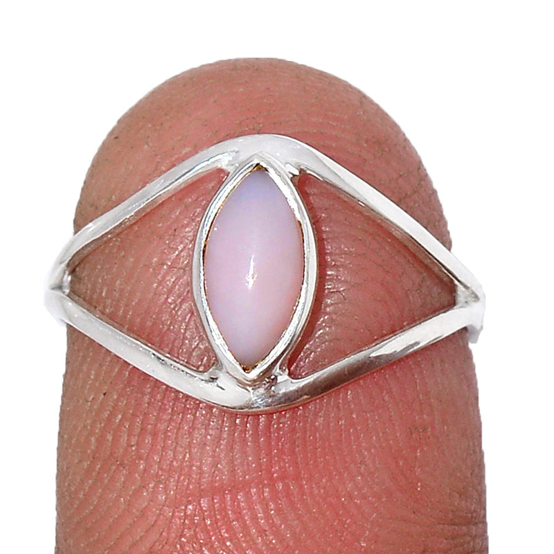 Small Plain - Pink Opal Ring - PNKR715