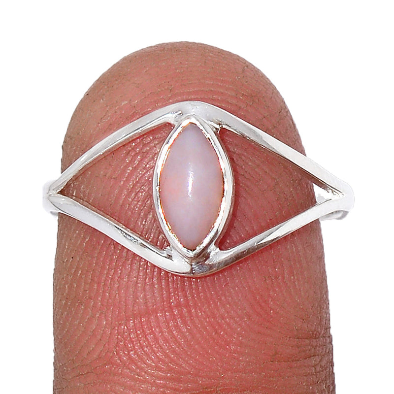 Small Plain - Pink Opal Ring - PNKR716