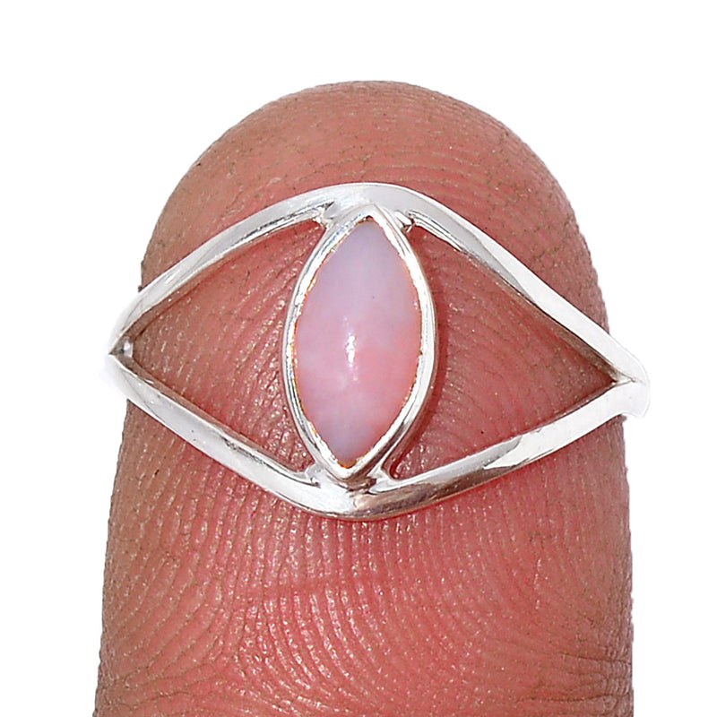 Small Plain - Pink Opal Ring - PNKR718