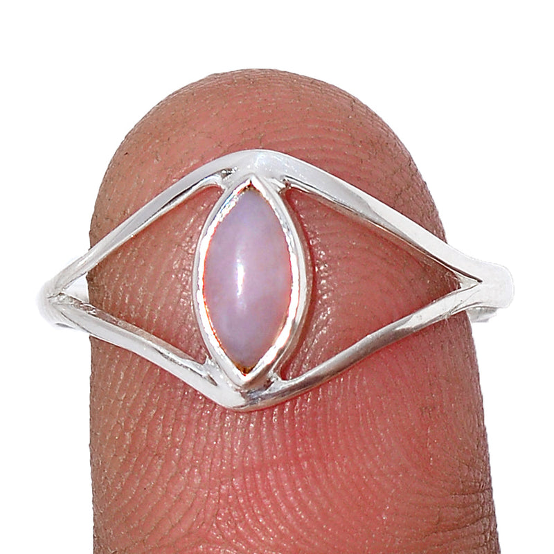 Small Plain - Pink Opal Ring - PNKR722