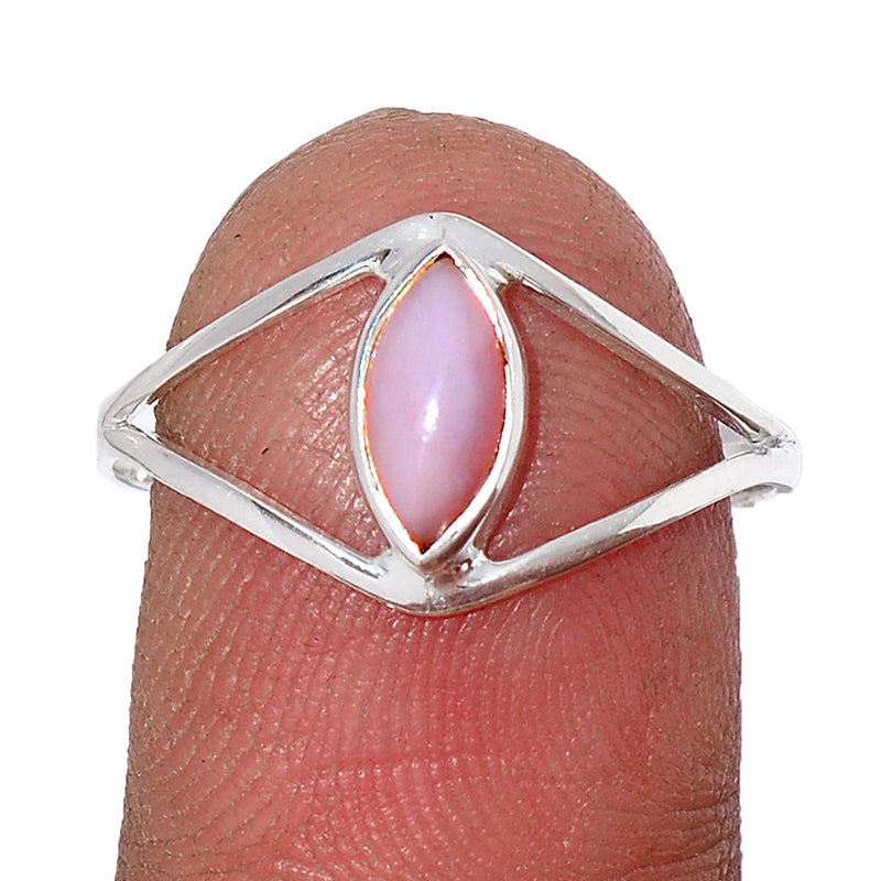 Small Plain - Pink Opal Ring - PNKR723