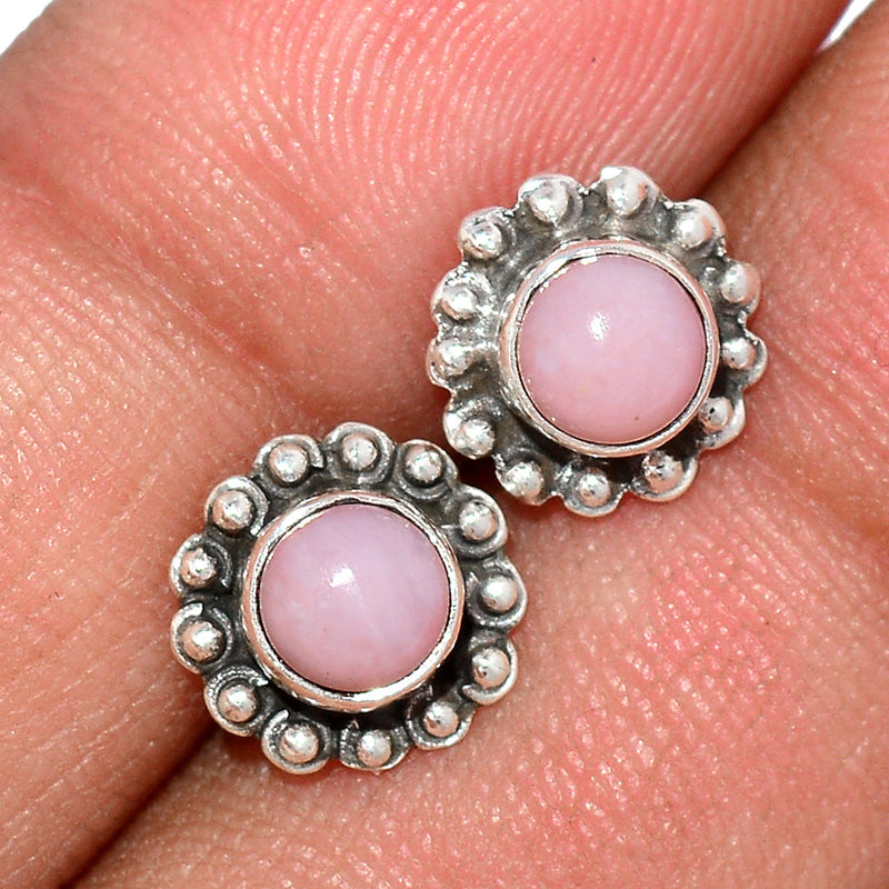 Pink Opal Studs - PNKS194