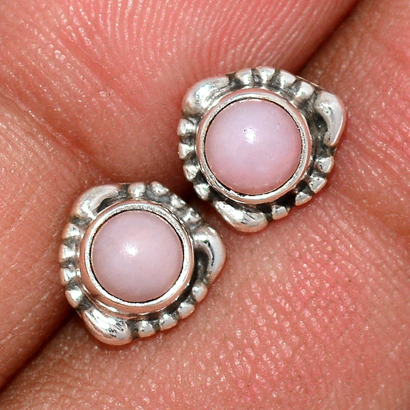 Pink Opal Studs - PNKS195