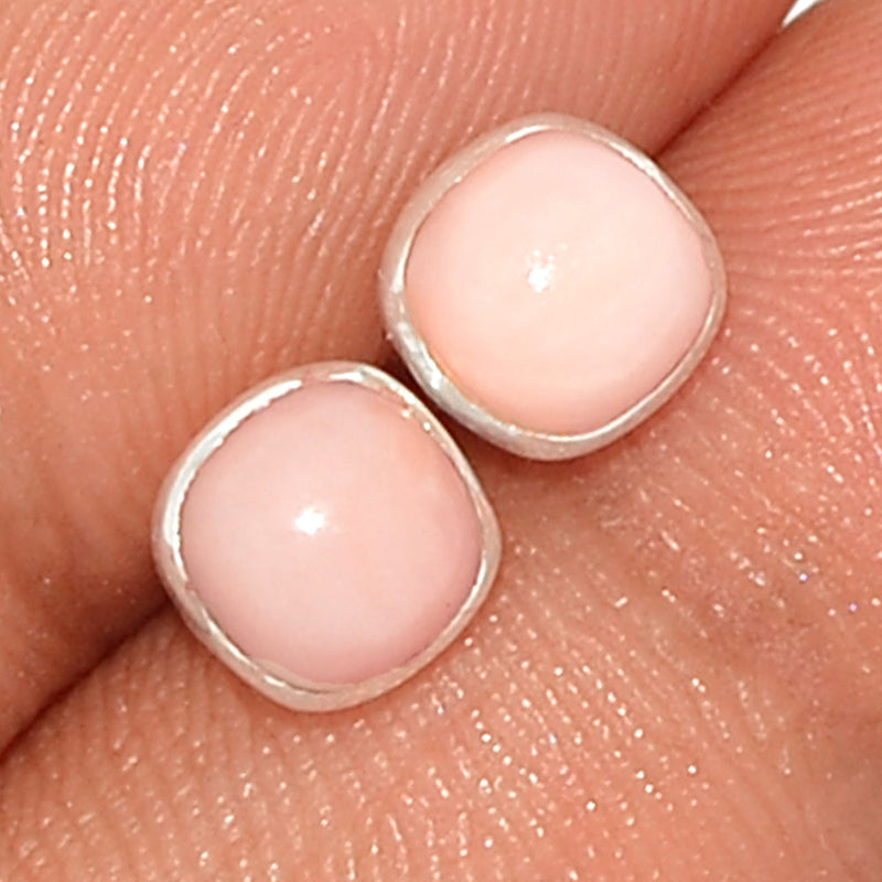 Pink Opal Studs - PNKS241