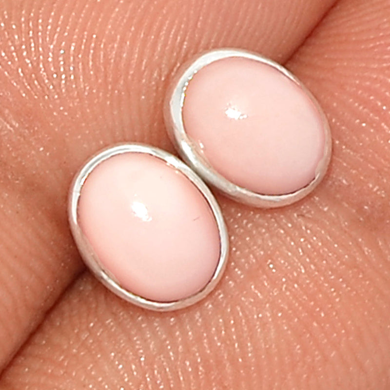 Pink Opal Studs - PNKS245