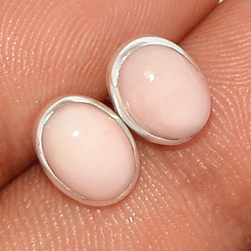 Pink Opal Studs - PNKS258
