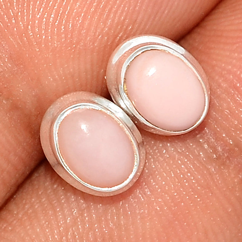 Pink Opal Studs - PNKS291