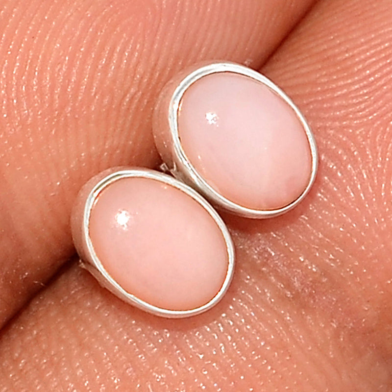 Pink Opal Studs - PNKS293