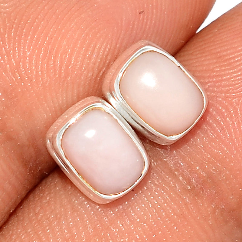 Pink Opal Studs - PNKS298