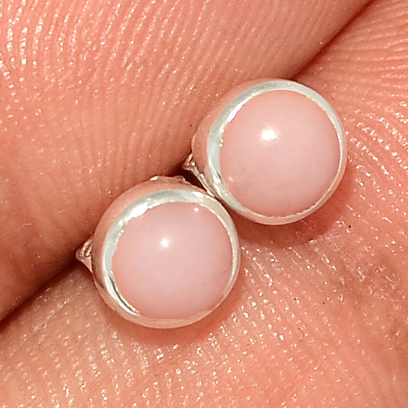 Pink Opal Studs - PNKS319