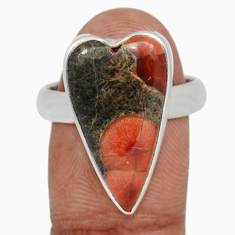 Heart - Peanut Obsidian Ring - PNOR197