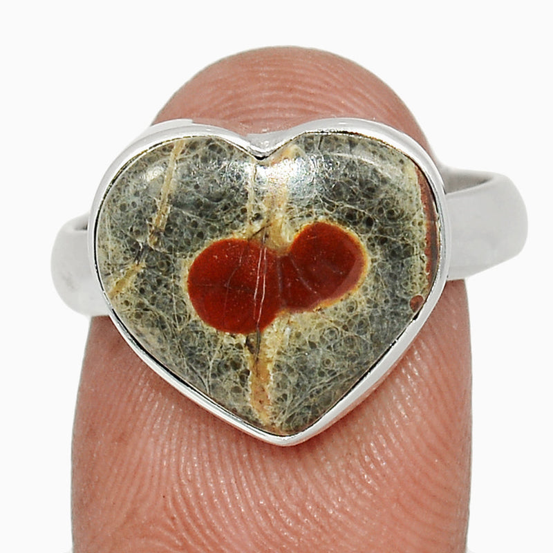 Heart - Peanut Obsidian Ring - PNOR210