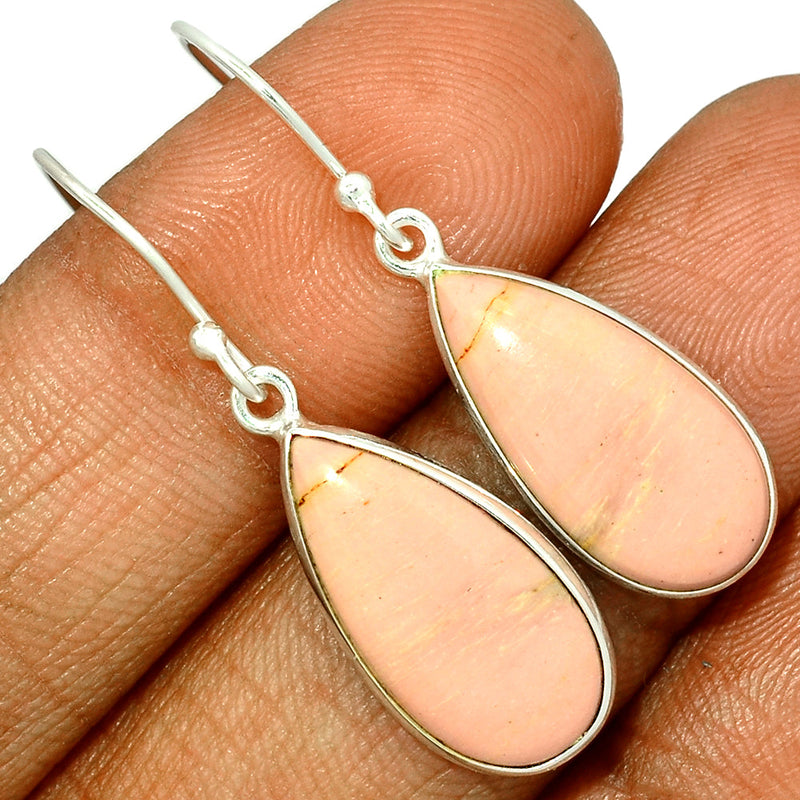 1.6" Australian Pink Opal Earrings - POAE357