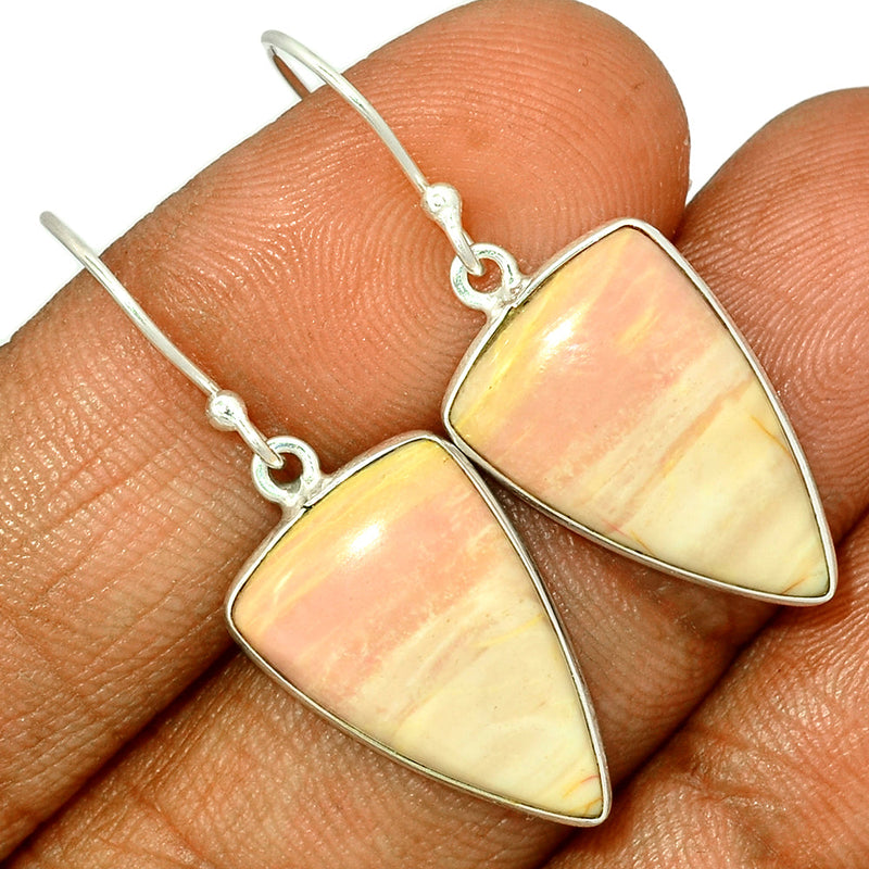 1.5" Australian Pink Opal Earrings - POAE359