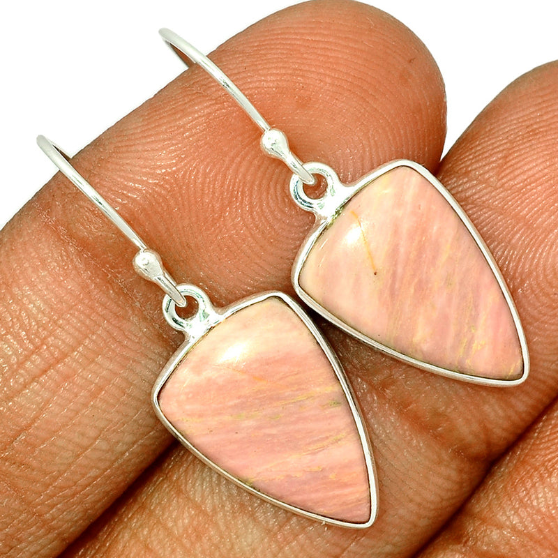 1.3" Australian Pink Opal Earrings - POAE361