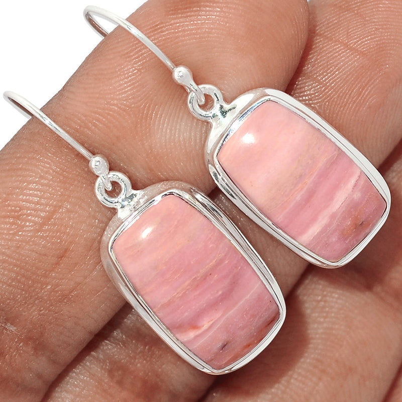 1.5" Australian Pink Opal Earrings - POAE374