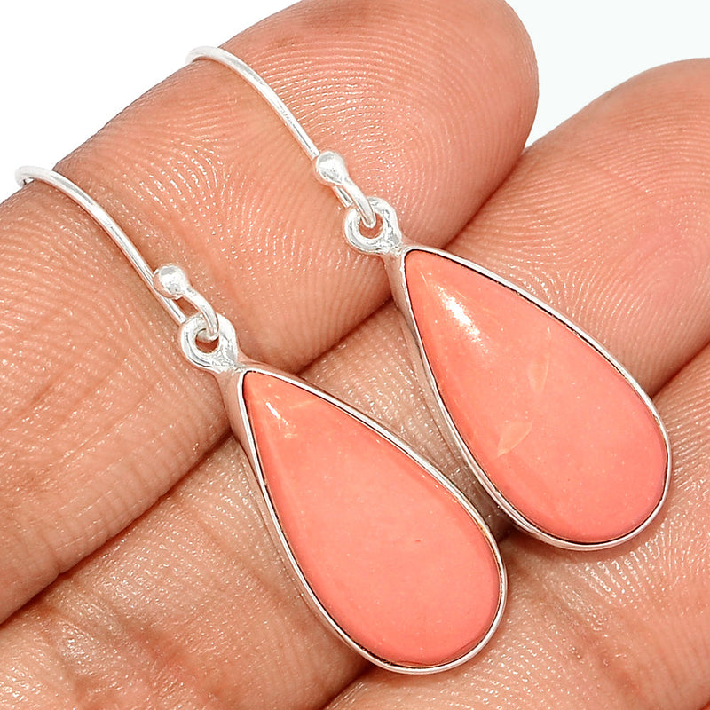 1.5" Australian Pink Opal Earrings - POAE457