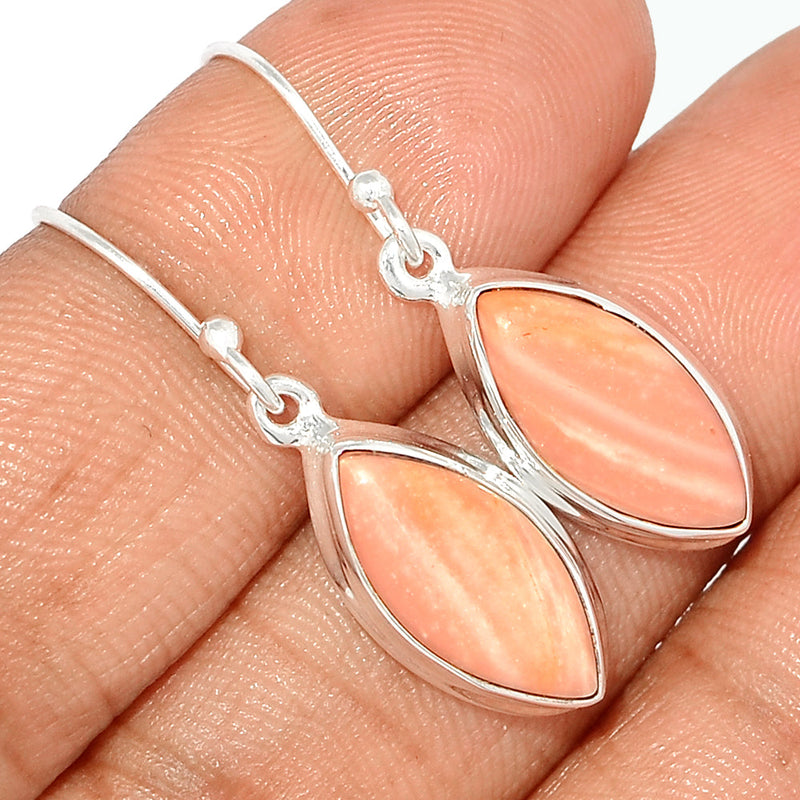 1.3" Australian Pink Opal Earrings - POAE465