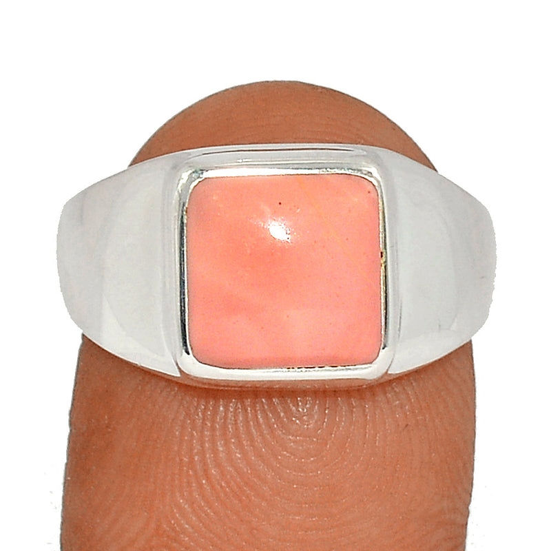 Solid - Australian Pink Opal Ring - POAR558