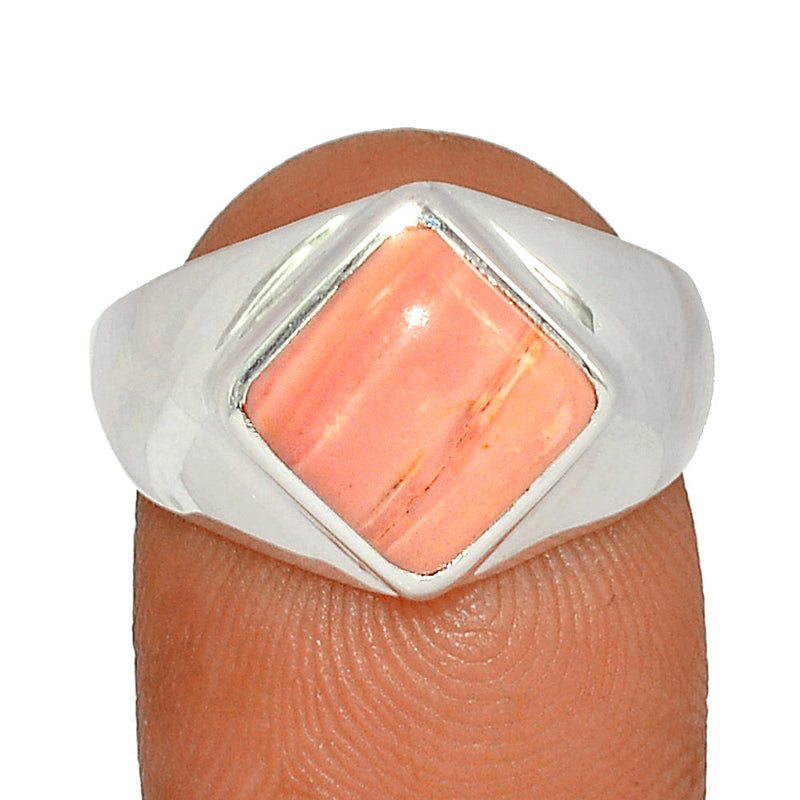 Solid - Australian Pink Opal Ring - POAR560