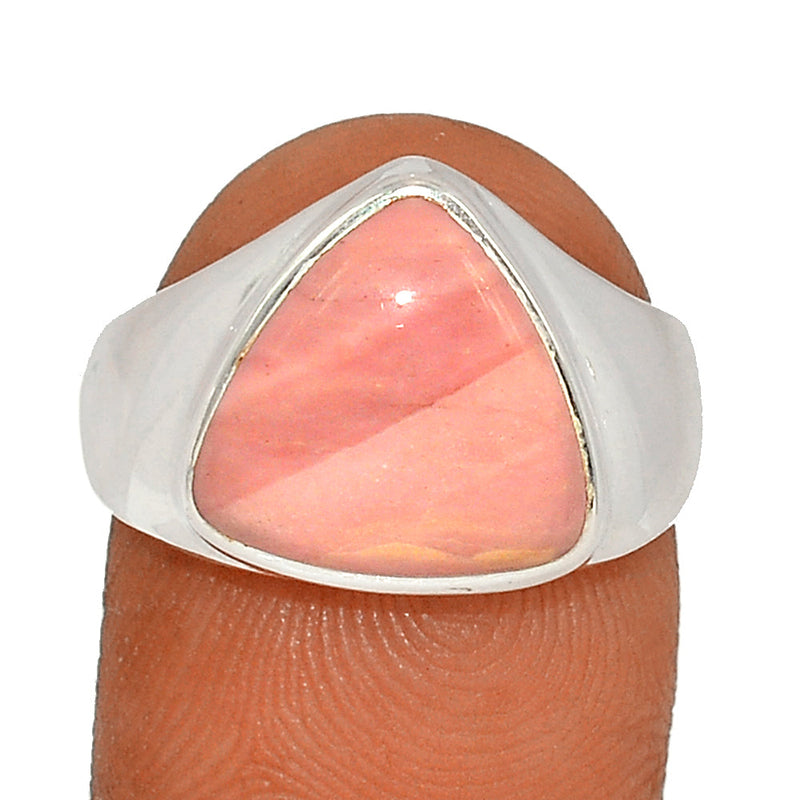 Solid - Australian Pink Opal Ring - POAR566