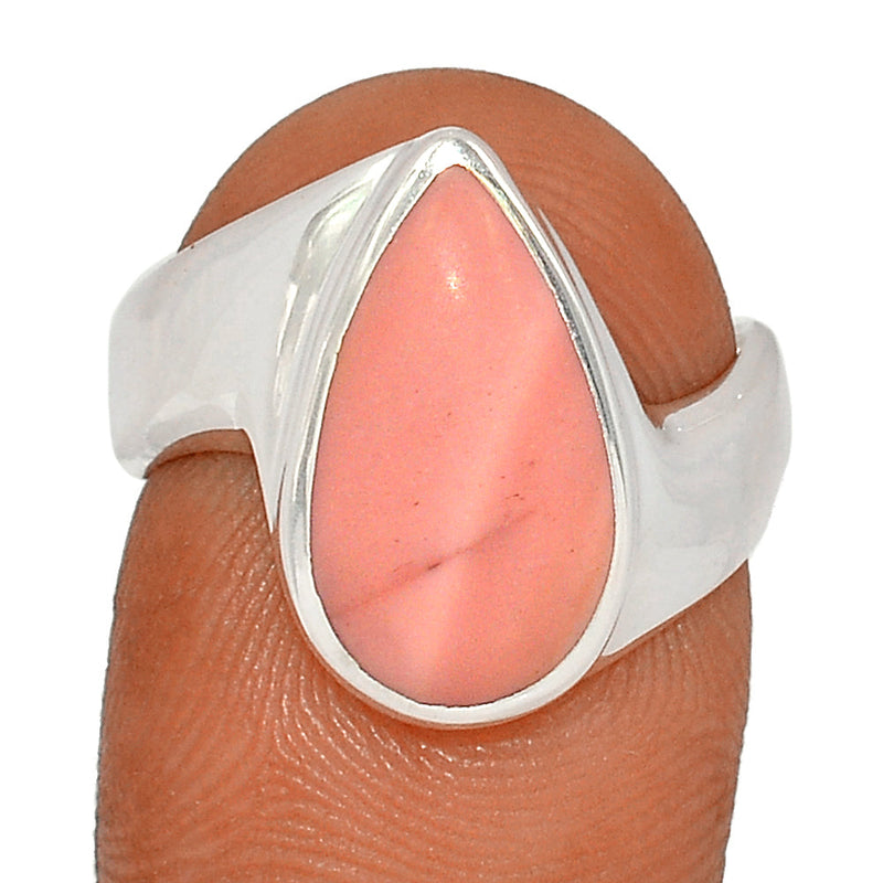 Solid - Australian Pink Opal Ring - POAR571