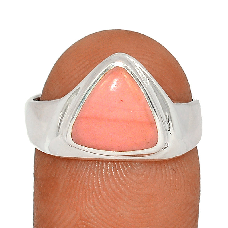 Solid - Australian Pink Opal Ring - POAR573