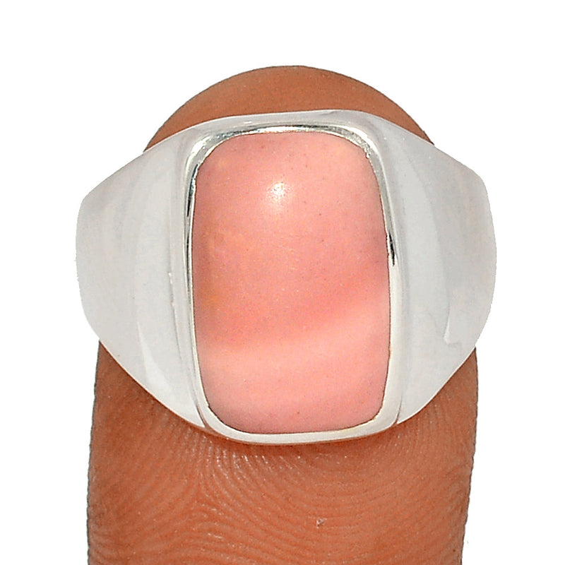 Solid - Australian Pink Opal Ring - POAR574