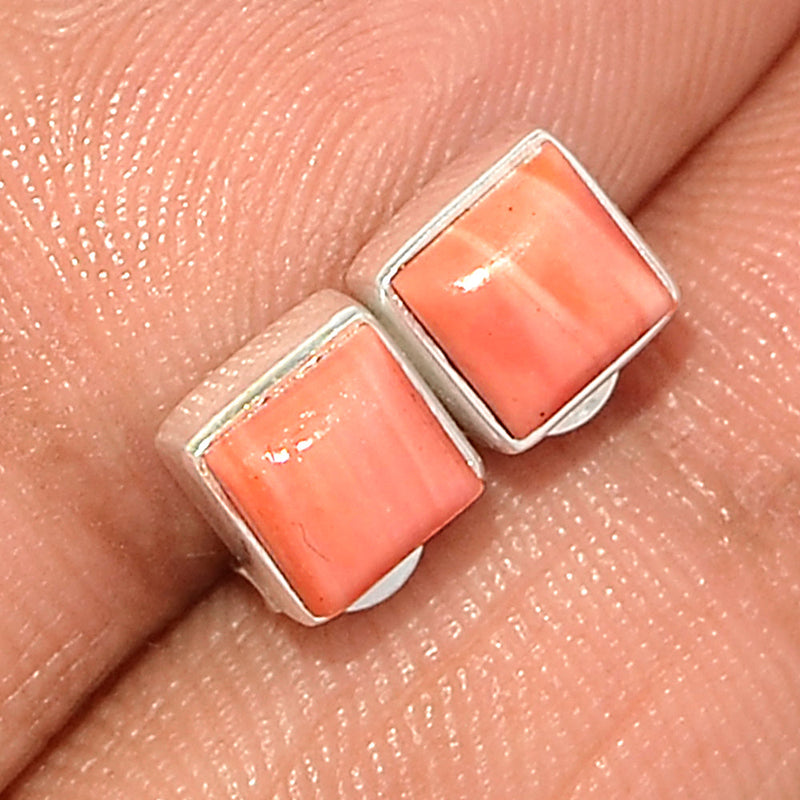 Australian Pink Opal Studs - POAS12