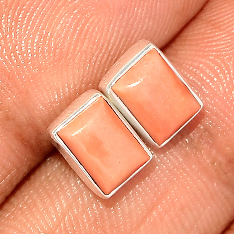 Australian Pink Opal Studs - POAS16