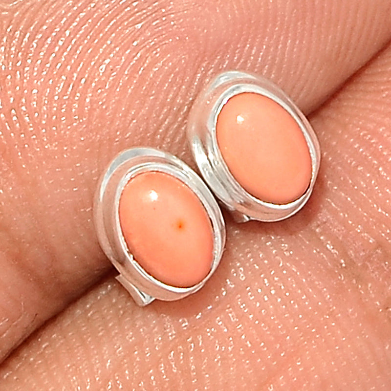 Australian Pink Opal Studs - POAS18