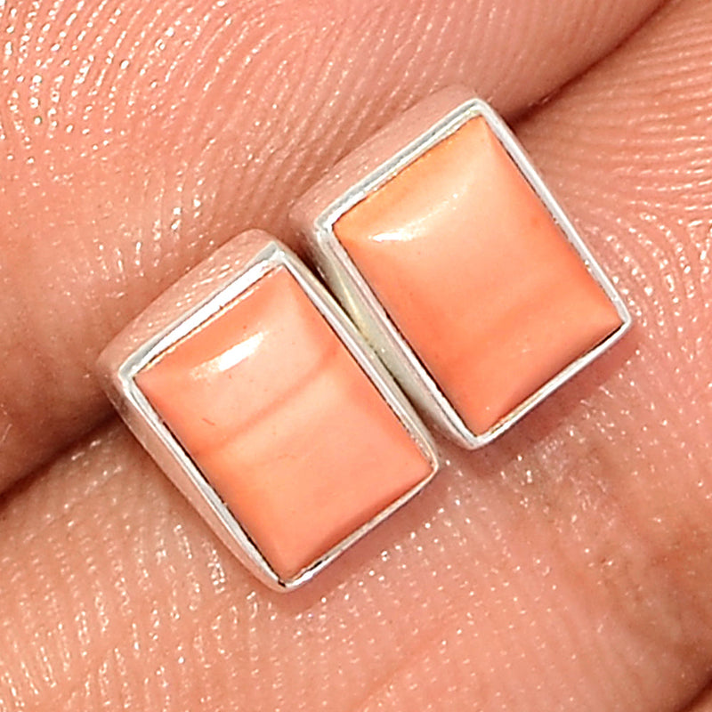 Australian Pink Opal Studs - POAS20