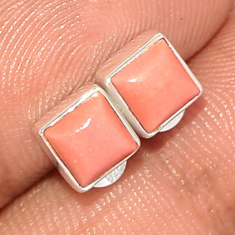 Australian Pink Opal Studs - POAS22