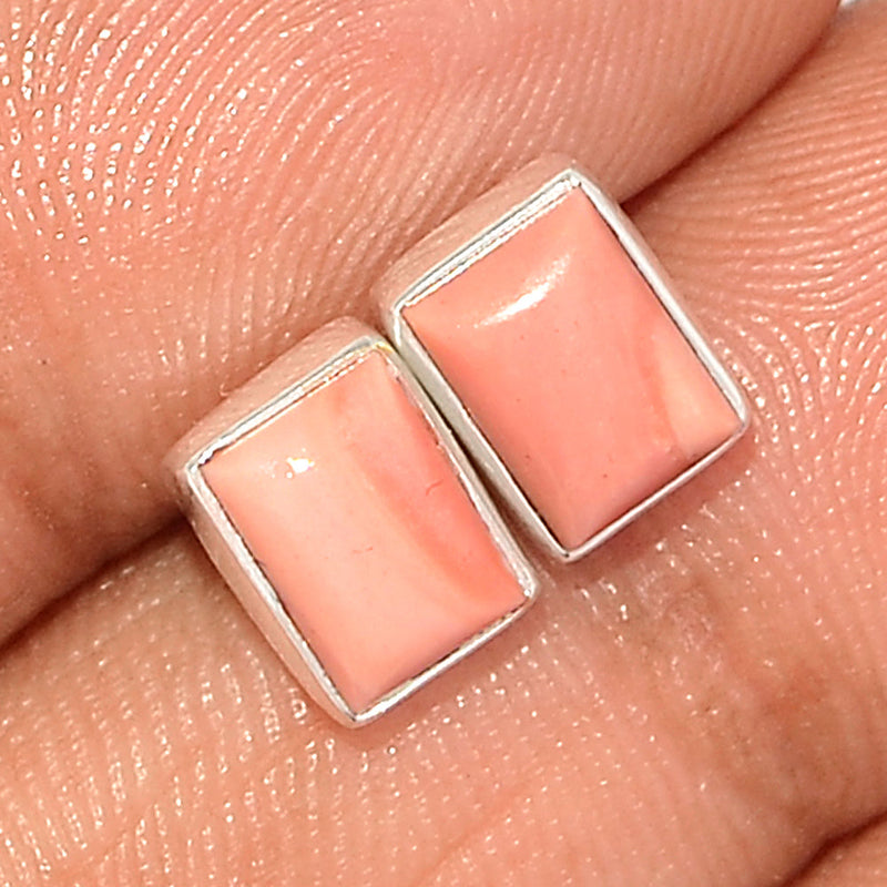 Australian Pink Opal Studs - POAS24