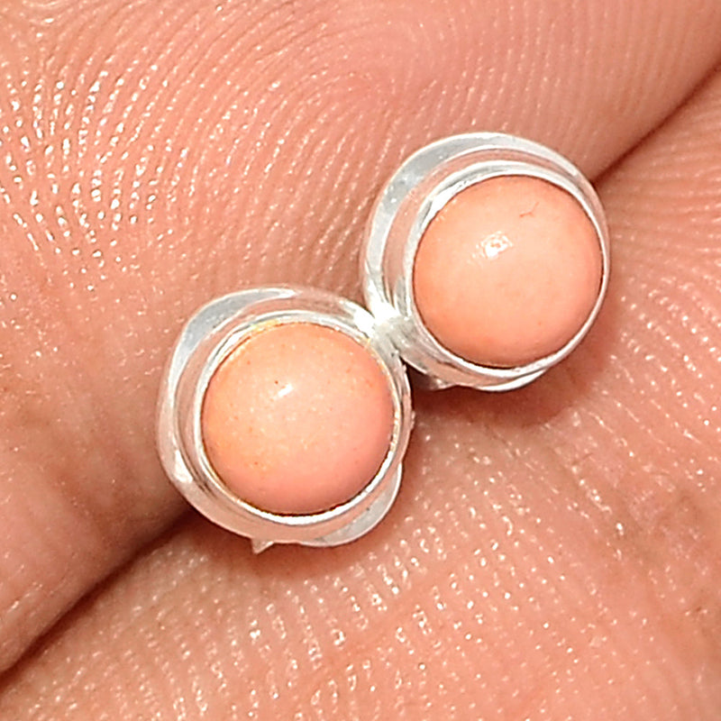 Australian Pink Opal Studs - POAS2