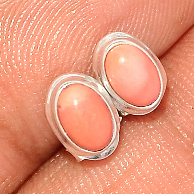 Australian Pink Opal Studs - POAS35