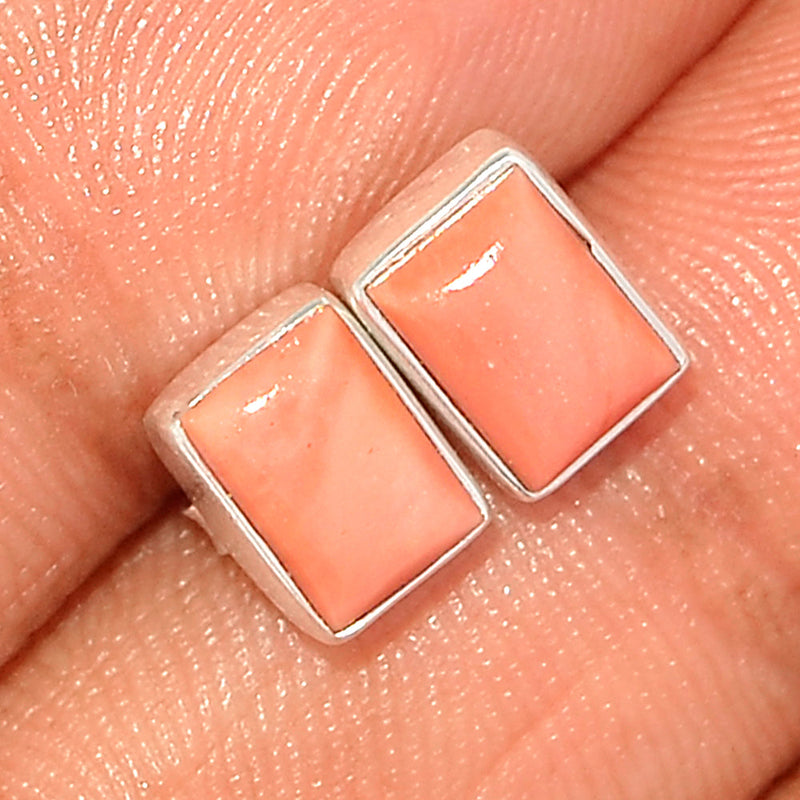 Australian Pink Opal Studs - POAS39