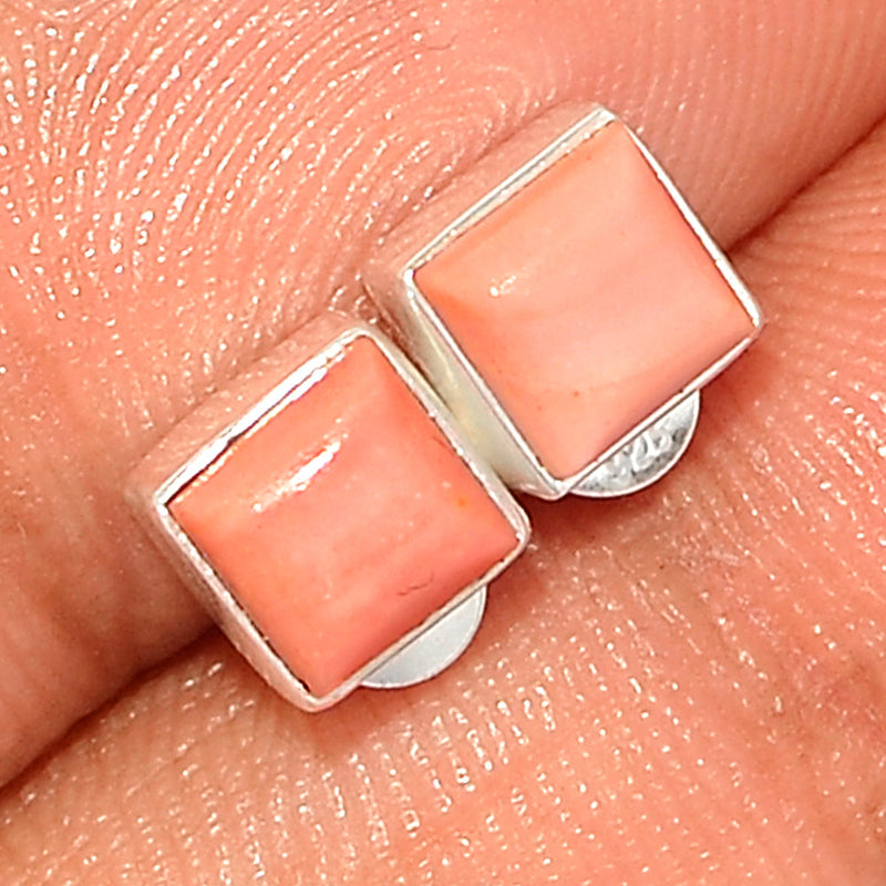 Australian Pink Opal Studs - POAS40