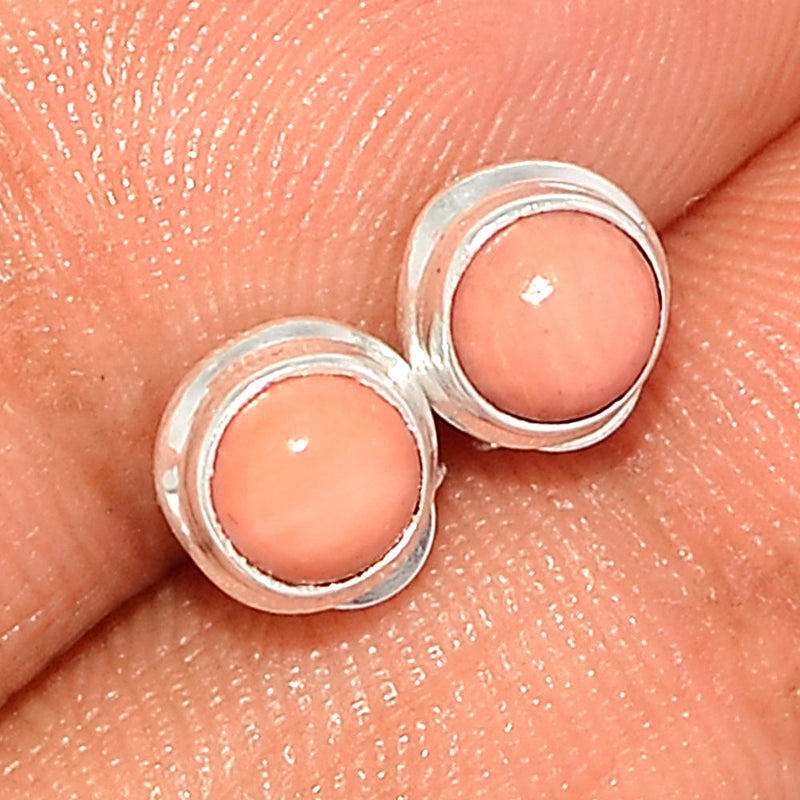 Australian Pink Opal Studs - POAS47