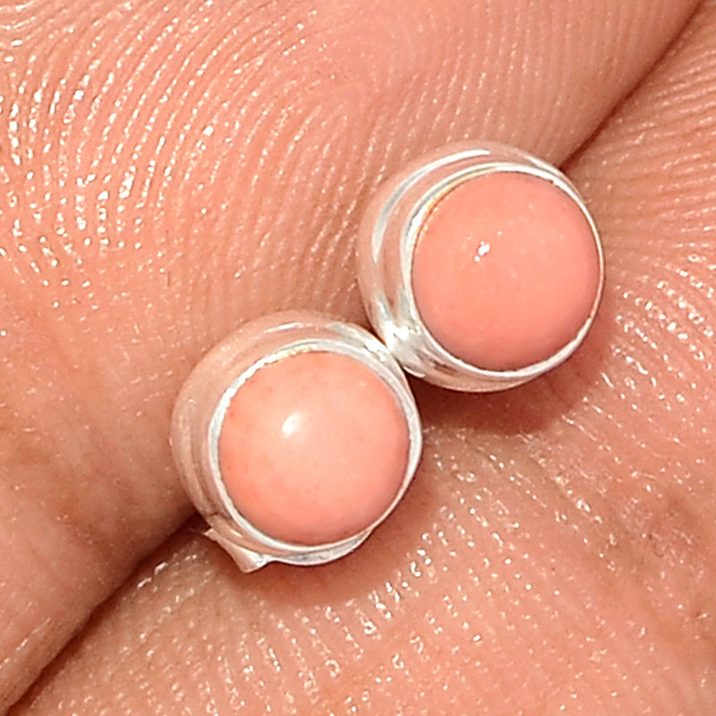 Australian Pink Opal Studs - POAS4